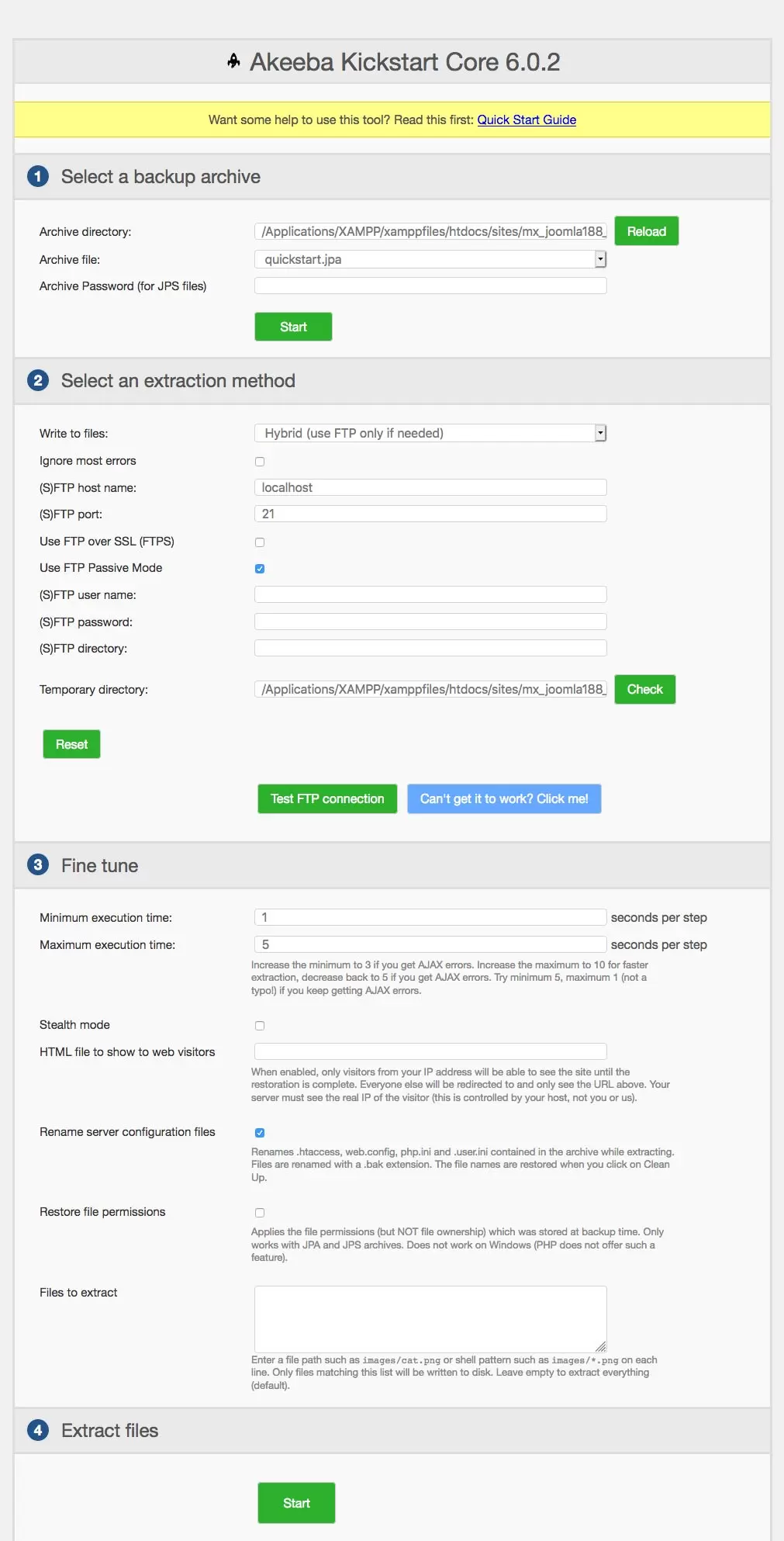 akeeba kickstart core